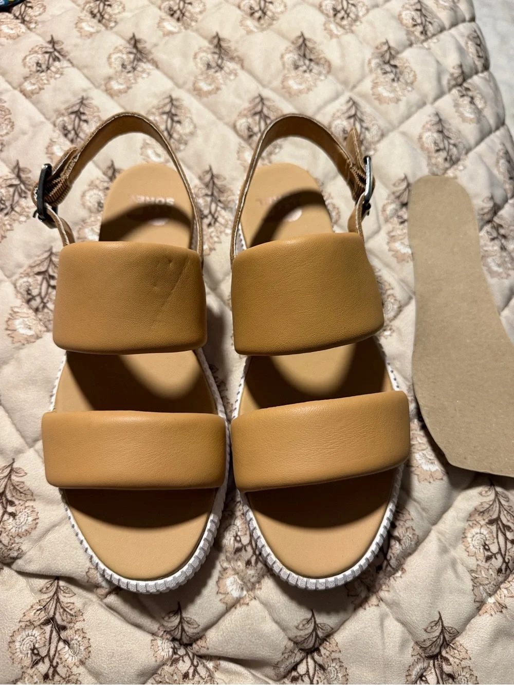 Sorel Tan Strappy Wedge Sandals NWT